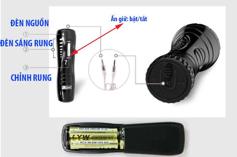 Cách sử dụng âm đạo giả cầm tay pussy 7 chế độ rung